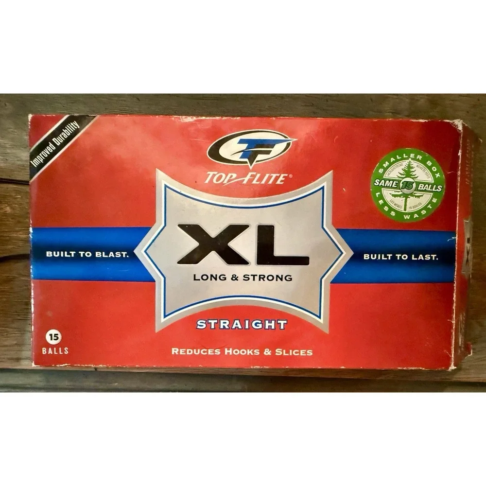 Top Flite XL Long Strong Straight 12 Pack Golf Balls  Sealed New